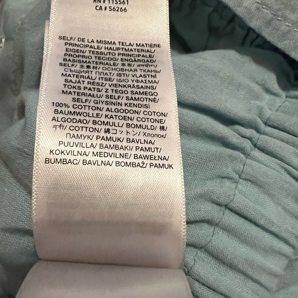 NWOT 7 For All Mankind Tie V-Neck Poplin Crop Top - Picture 6 of 6